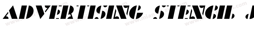 Advertising Stencil JNL Regular字体转换